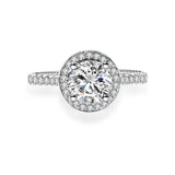 18K Diamond Ring Setting R284