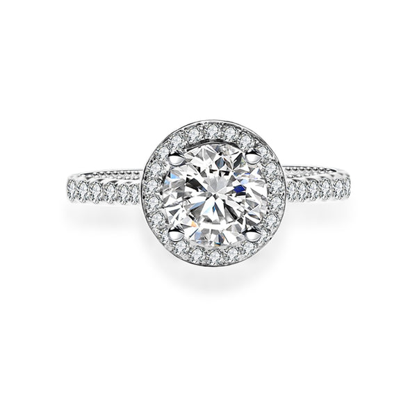 18K Diamond Ring Setting R284