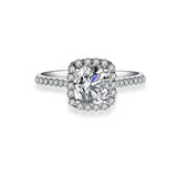 18K Cushion Diamond Ring R3263