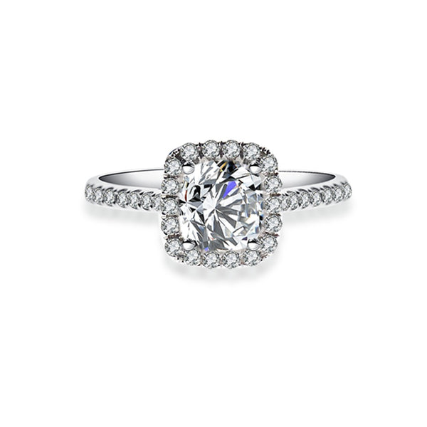 18K Cushion Diamond Ring R3263