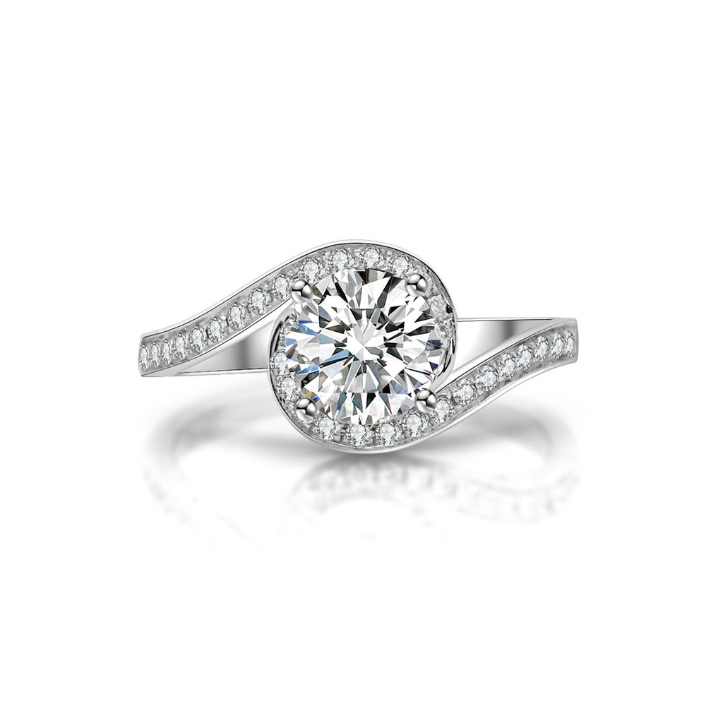 18K Diamond Ring R476