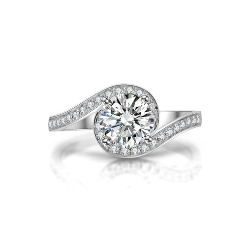 18K Diamond Ring R476