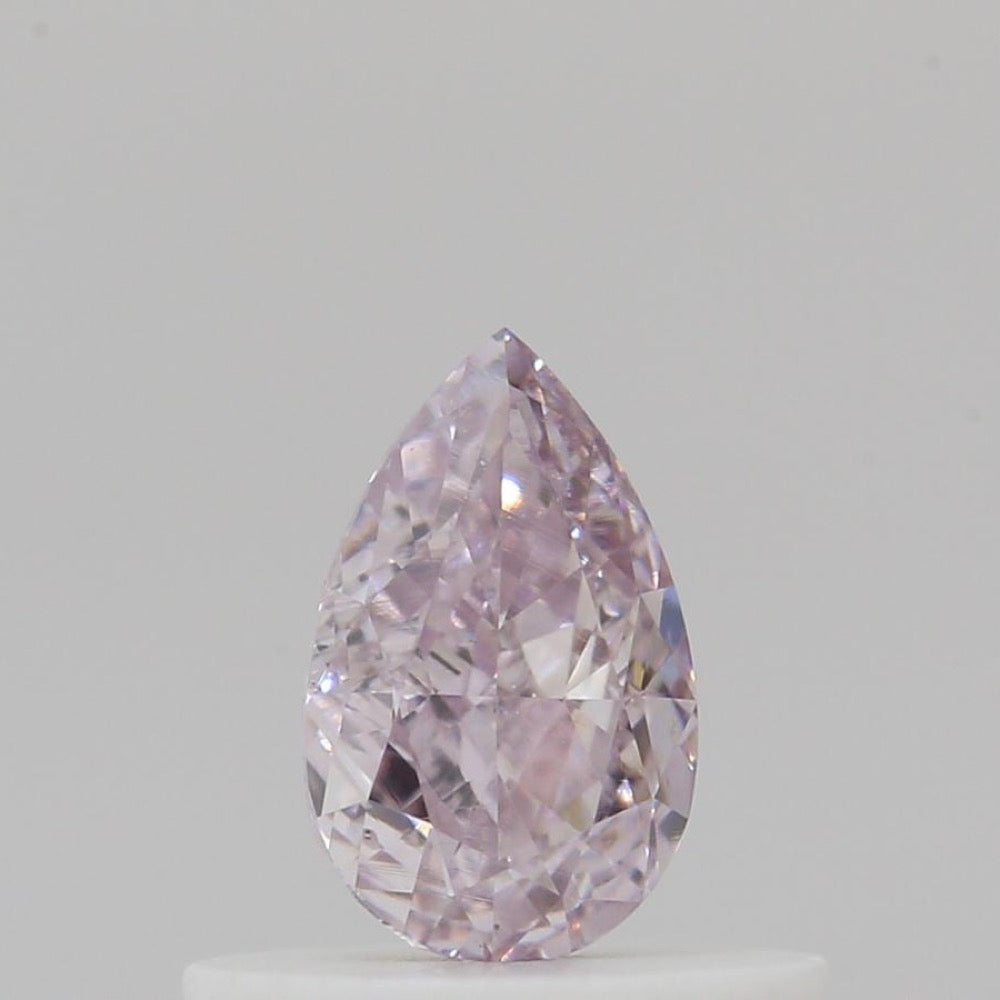 GIA 彩鑽 粉紅鑽 0.41ct Fancy Purplish Pink