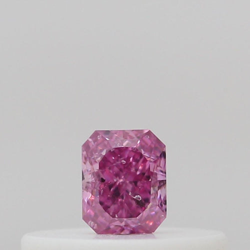 GIA 彩鑽 粉紅鑽 0.13ct Fancy Vivid Purplish Pink