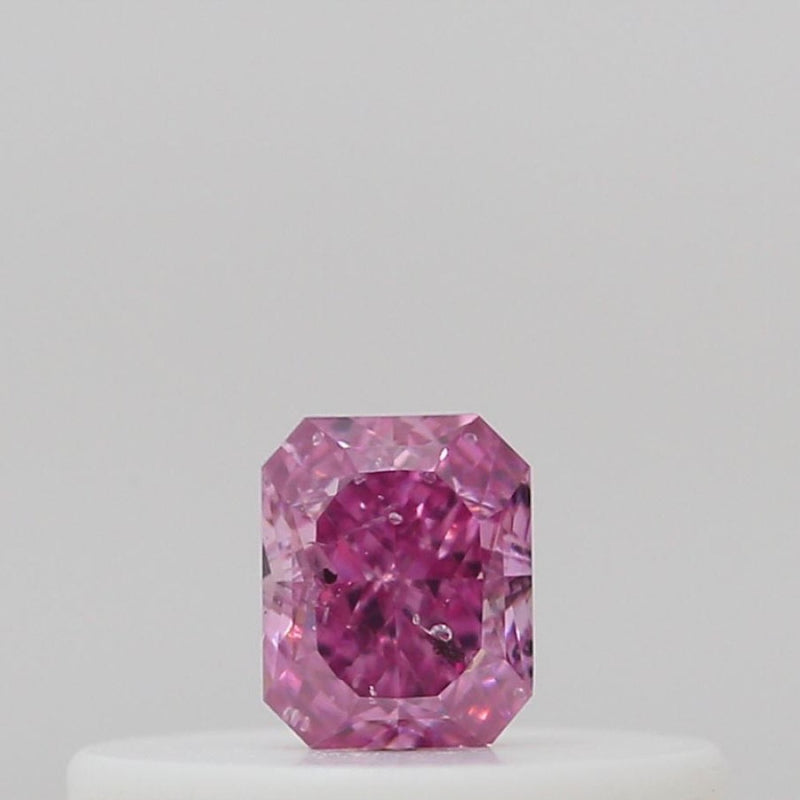 GIA 彩鑽 粉紅鑽 0.13ct Fancy Vivid Purplish Pink