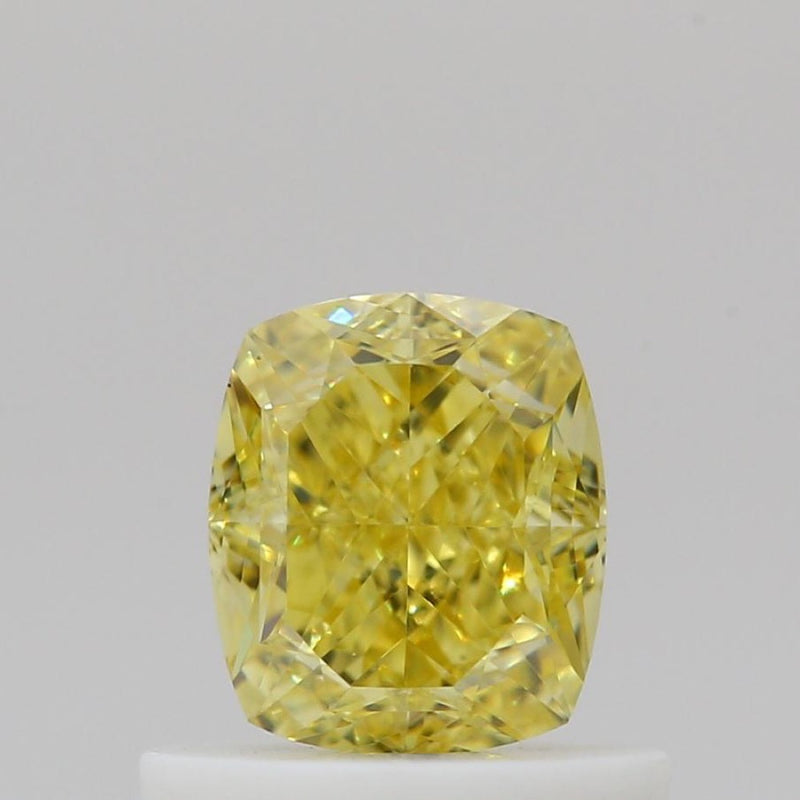 GIA 彩鑽 黃鑽 0.68ct Fancy Intense Yellow