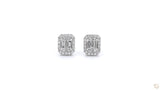 18K白金 0.19ct 鑽石耳環