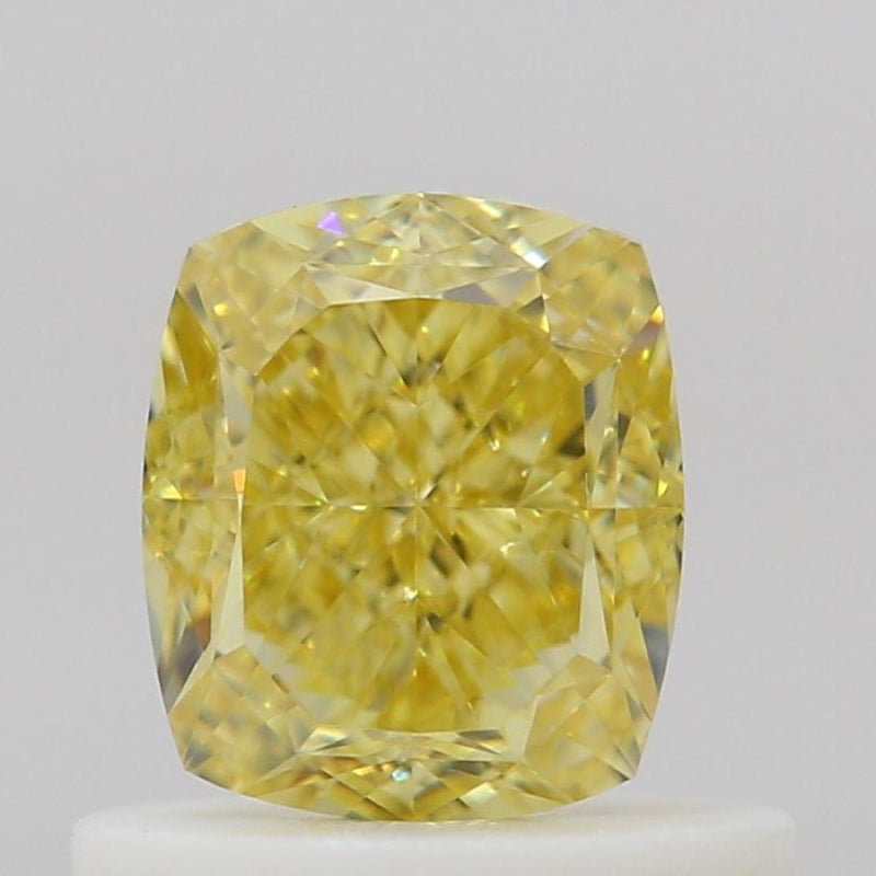 GIA 彩鑽 黃鑽 0.7ct Fancy Intense Yellow