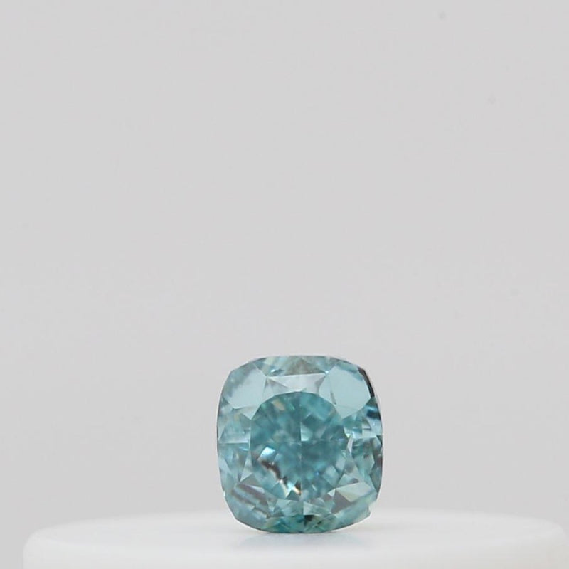 GIA 彩鑽 綠鑽 0.04ct Fancy Vivid Blue-green