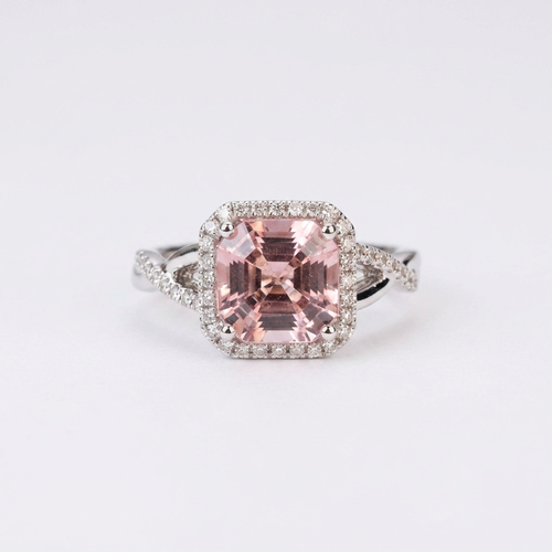 18K White Gold 2.17ct Morganite Ring
