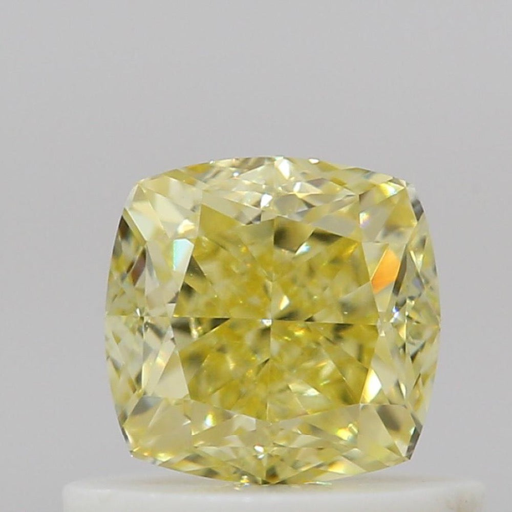 GIA 彩鑽 黃鑽 0.66ct Fancy Intense Yellow