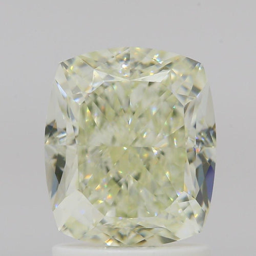 GIA 彩鑽 黃鑽 2.04ct Light Green-yellow
