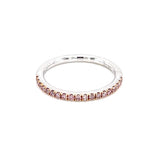 18K White Gold 0.20ct Pink Diamond Ring