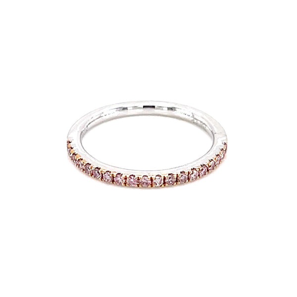 18K White Gold 0.20ct Pink Diamond Ring