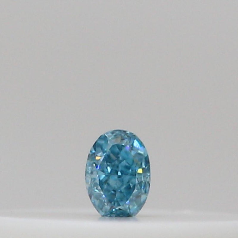 GIA 彩鑽 藍鑽 0.02ct Fancy Vivid Greenish Blue