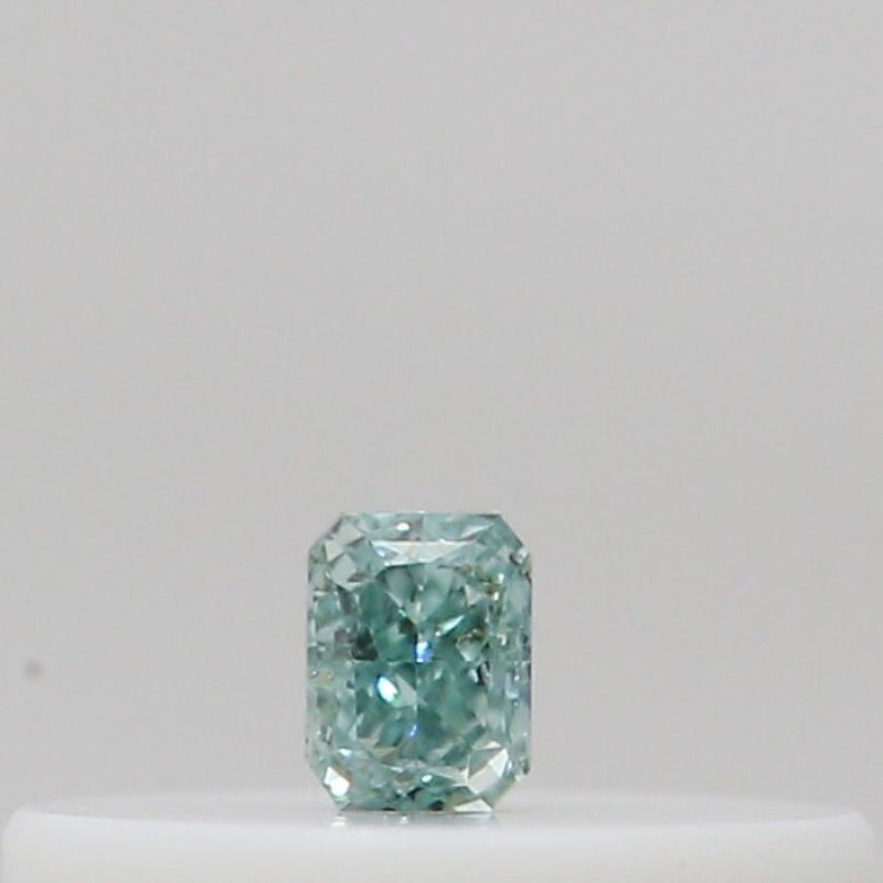 GIA 彩鑽 綠鑽 0.03ct Fancy Intense Bluish Green
