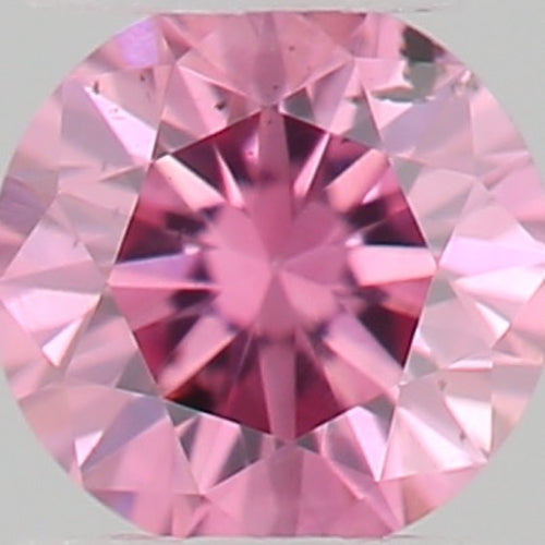 GIA 彩鑽 粉紅鑽 0.04ct Fancy Intense Purplish Pink