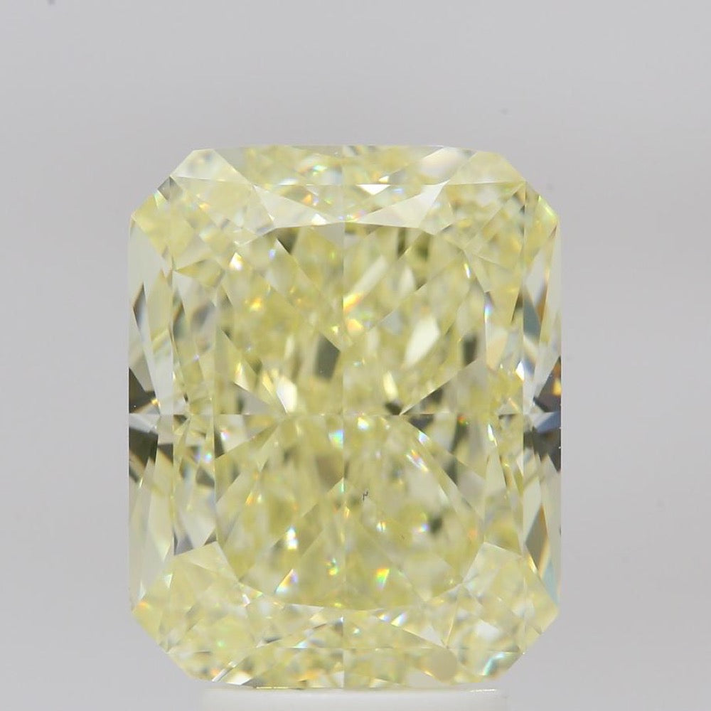 GIA 彩鑽 黃鑽 5.02ct Fancy Light Yellow