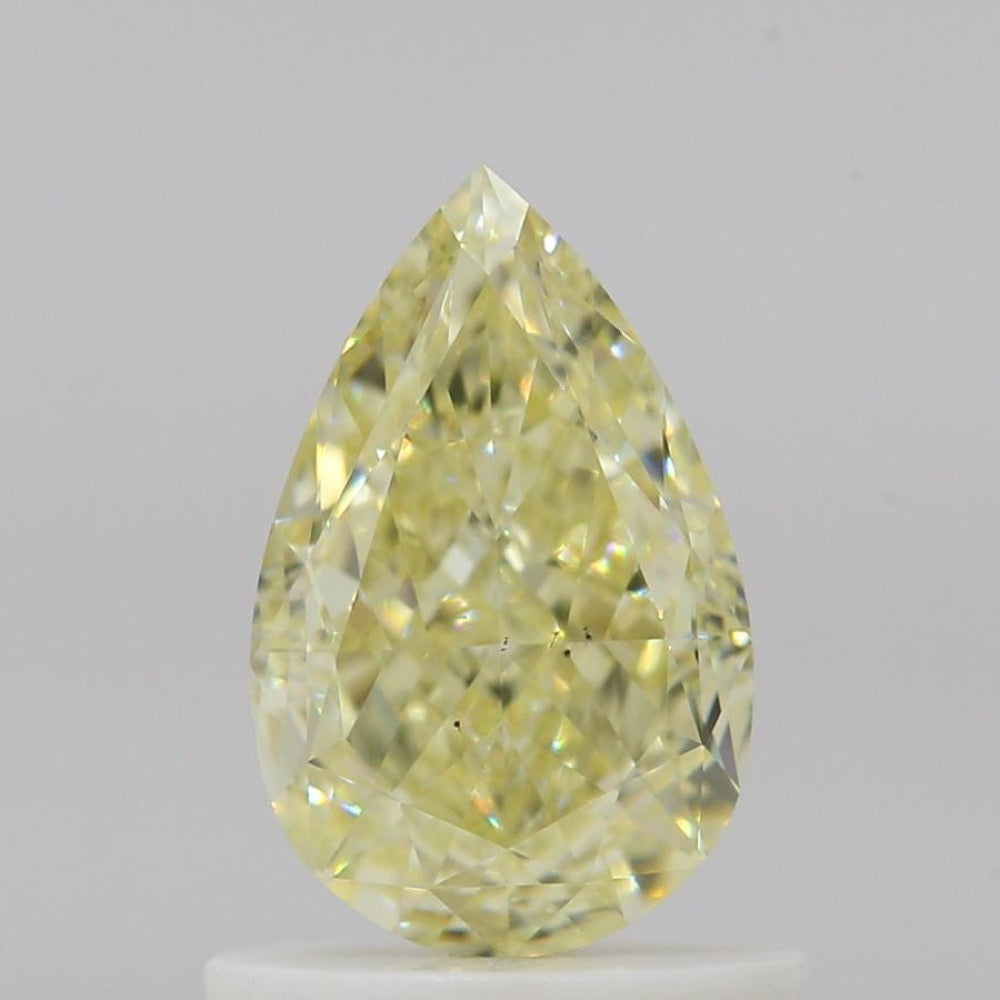 GIA 彩鑽 黃鑽 1.01ct Fancy Light Yellow