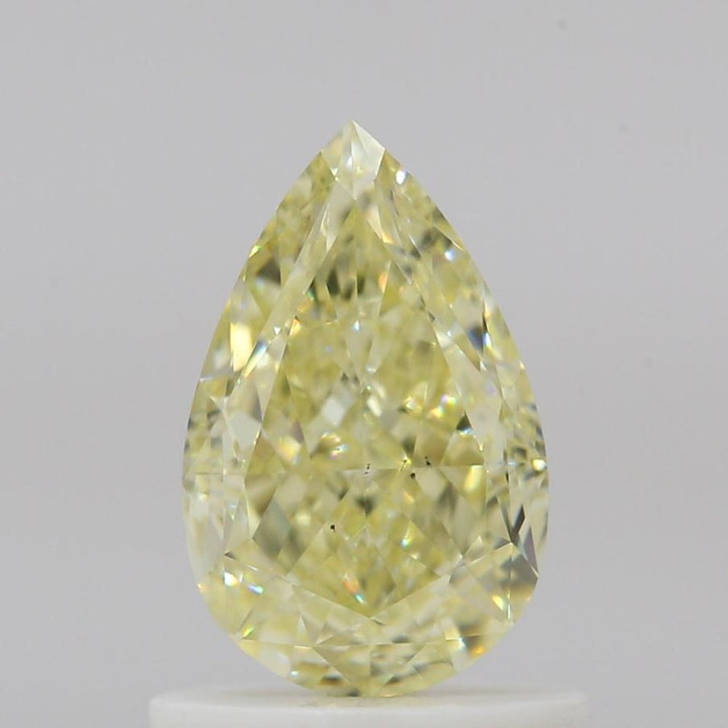 GIA 彩鑽 黃鑽 1.01ct Fancy Light Yellow