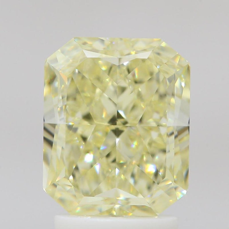 GIA 彩鑽 黃鑽 3.01ct Fancy Light Yellow