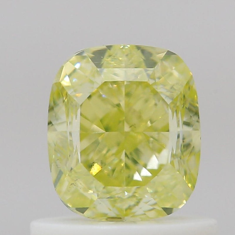GIA 彩鑽 黃鑽 1.01ct Fancy Greenish Yellow