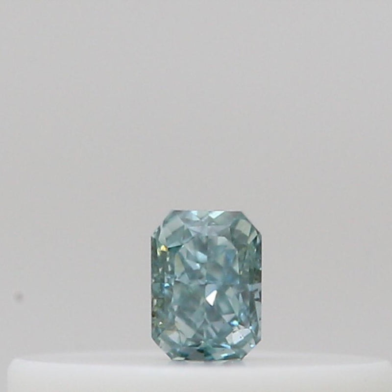 GIA 彩鑽 綠鑽 0.04ct Fancy Intense Bluish Green