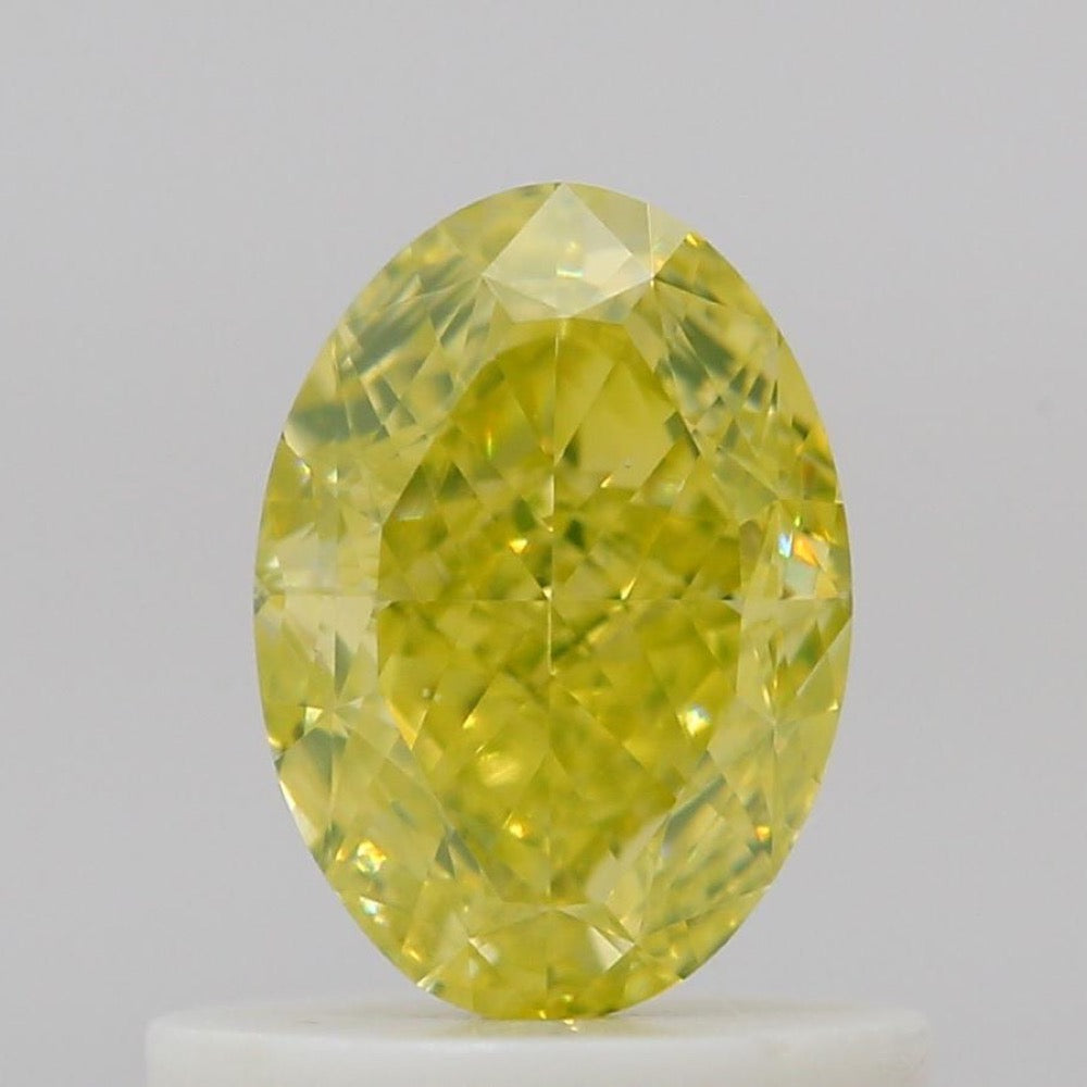 GIA 彩鑽 黃鑽 0.72ct Fancy Intense Yellow