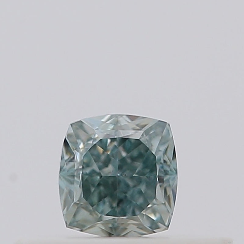 GIA 彩鑽 綠鑽 0.24ct Fancy Grayish Bluish Green