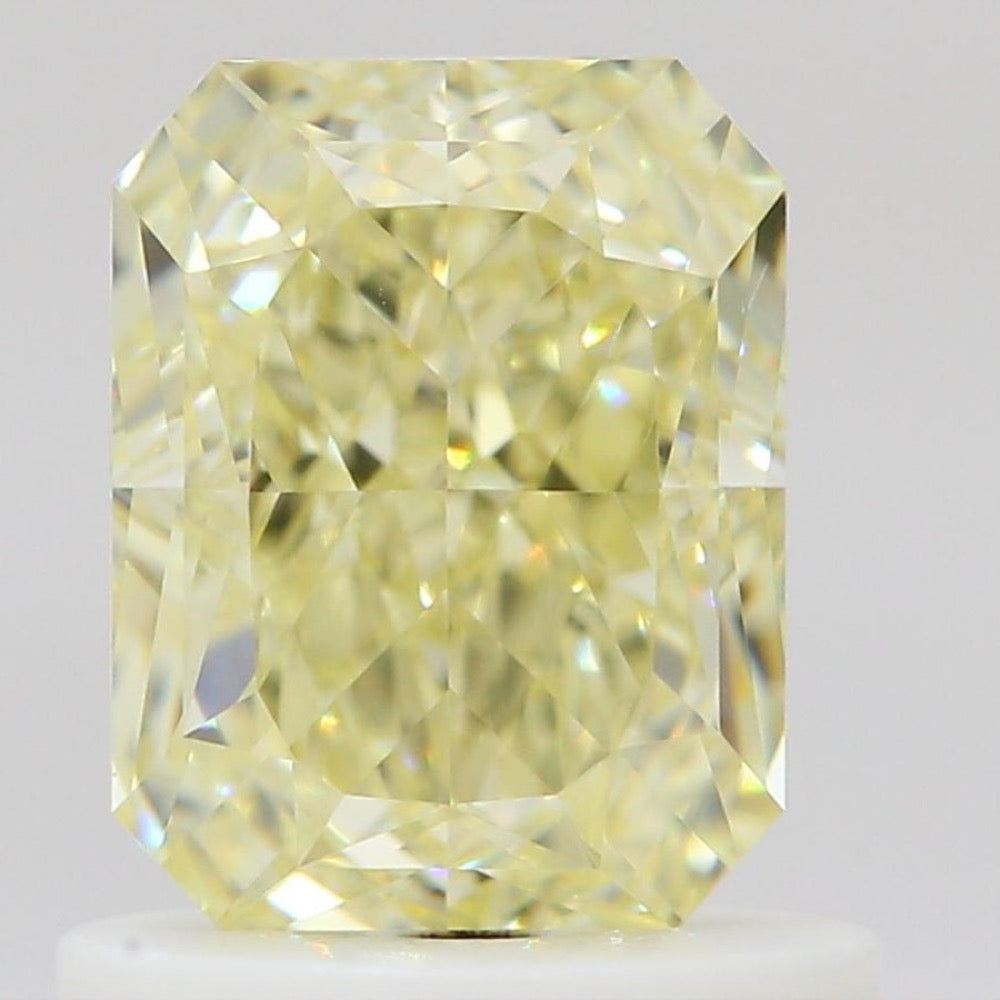 GIA 彩鑽 黃鑽 1.01ct Fancy Light Yellow