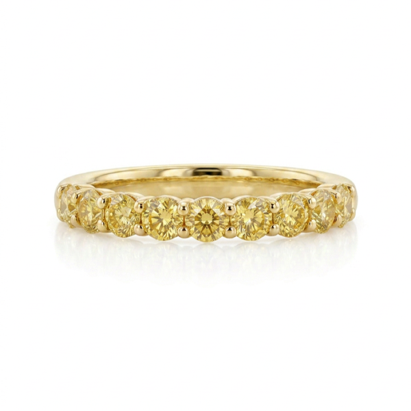 18K Yellow Gold 0.58ct Fancy Colour Diamond Ring