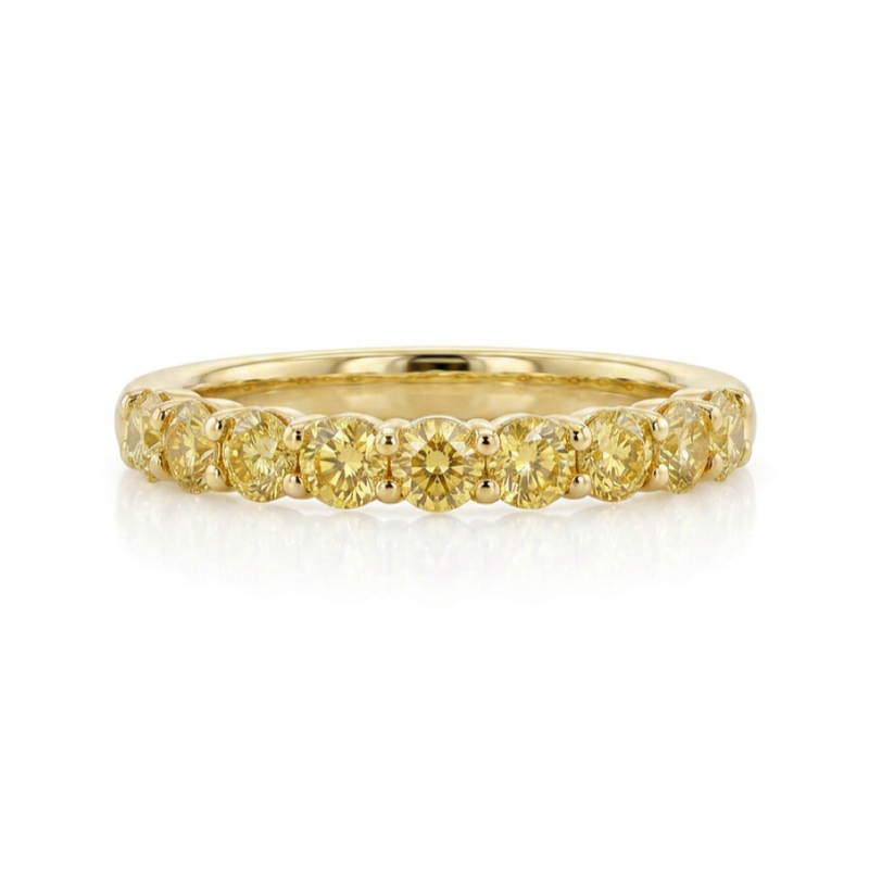 18K Yellow Gold 0.58ct Fancy Colour Diamond Ring
