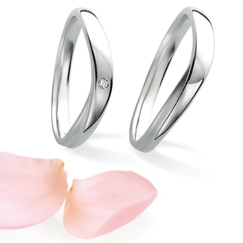 Petit Marie Wedding Band Pair PM51-PM52