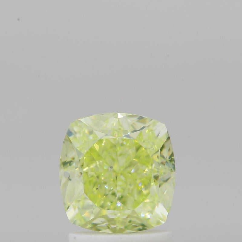 GIA 彩鑽 黃鑽 2.02ct Fancy Intense Green-yellow