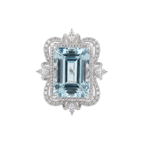 6.58ct Aquamarine Ring