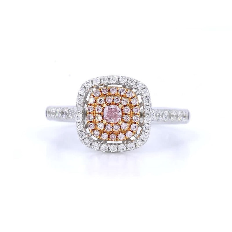 0.07ct 粉紅鑽戒指