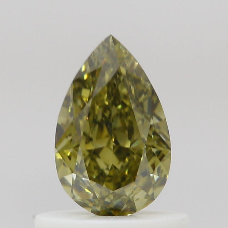 GIA 彩鑽 黃鑽 0.7ct Fancy Deep Brownish Greenish Yellow