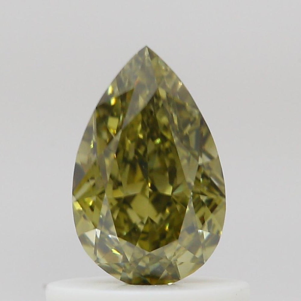 GIA 彩鑽 黃鑽 0.7ct Fancy Deep Brownish Greenish Yellow