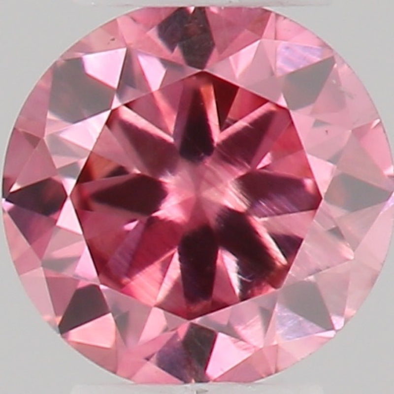 GIA 彩鑽 粉紅鑽 0.08ct Fancy Vivid Pink