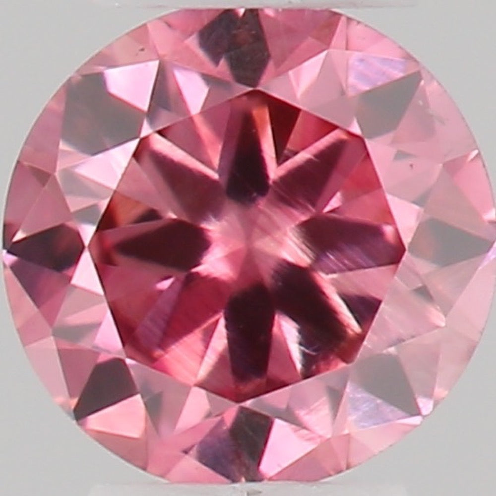 GIA 彩鑽 粉紅鑽 0.08ct Fancy Vivid Pink