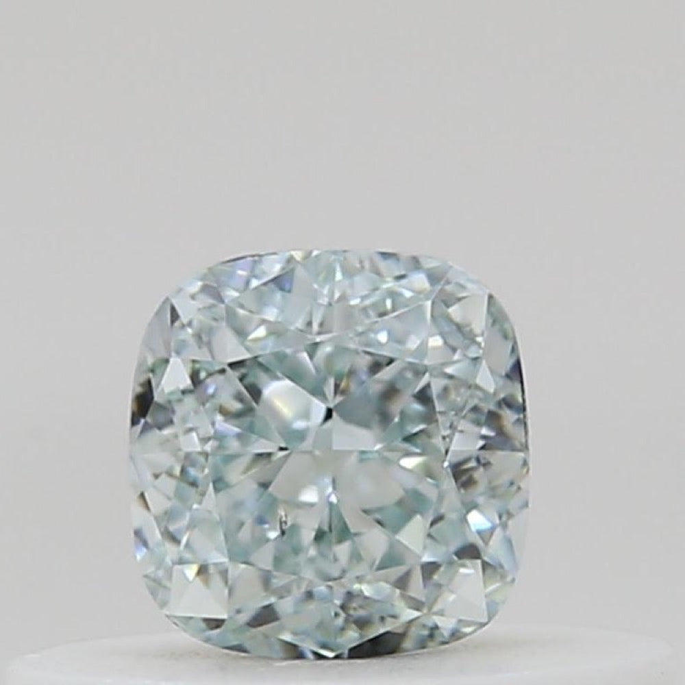 GIA 彩鑽 綠鑽 0.32ct Fancy Blue-green