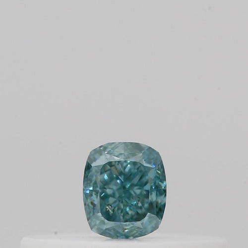 GIA 彩鑽 綠鑽 0.11ct Fancy Vivid Blue-green
