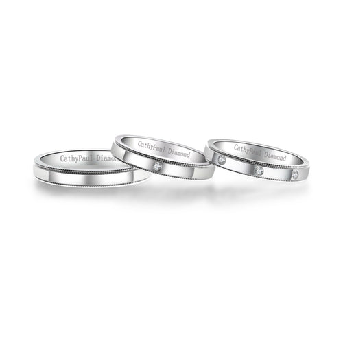 Angerosa Wedding Band Pair AR810-AR811-AR812