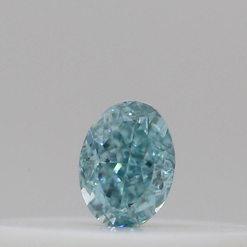 GIA 彩鑽 綠鑽 0.05ct Fancy Intense Blue-green