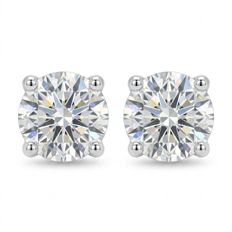 18K White Gold 0.24ct Diamond Earrings