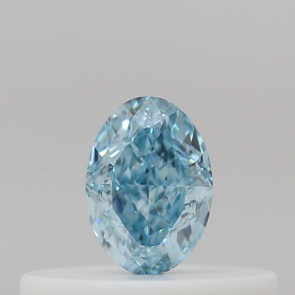 GIA 彩鑽 藍鑽 0.2ct Fancy Intense Green-blue