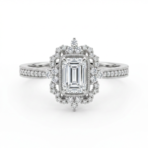 18K White Gold 0.32ct Diamond Ring