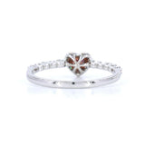 18K White Gold 0.15ct Pink Diamond Ring