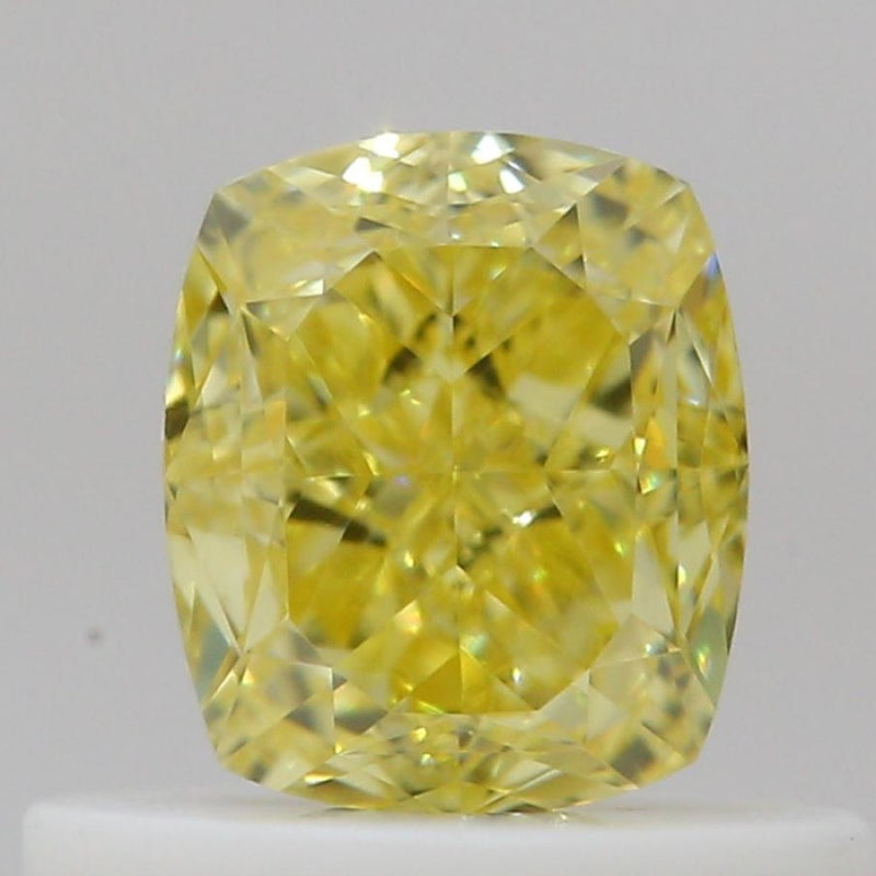 GIA 彩鑽 黃鑽 0.54ct Fancy Intense Yellow