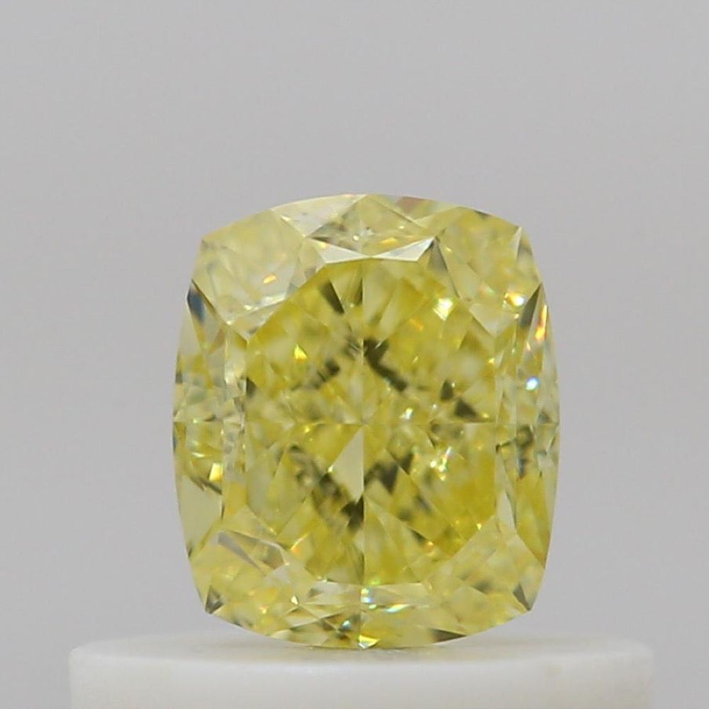 GIA 彩鑽 黃鑽 0.51ct Fancy Intense Yellow